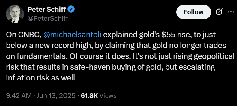 peter schiff post on x