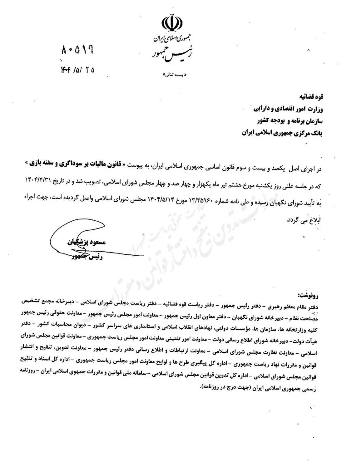 قانون مالیات بر سوداگری و سفته بازی