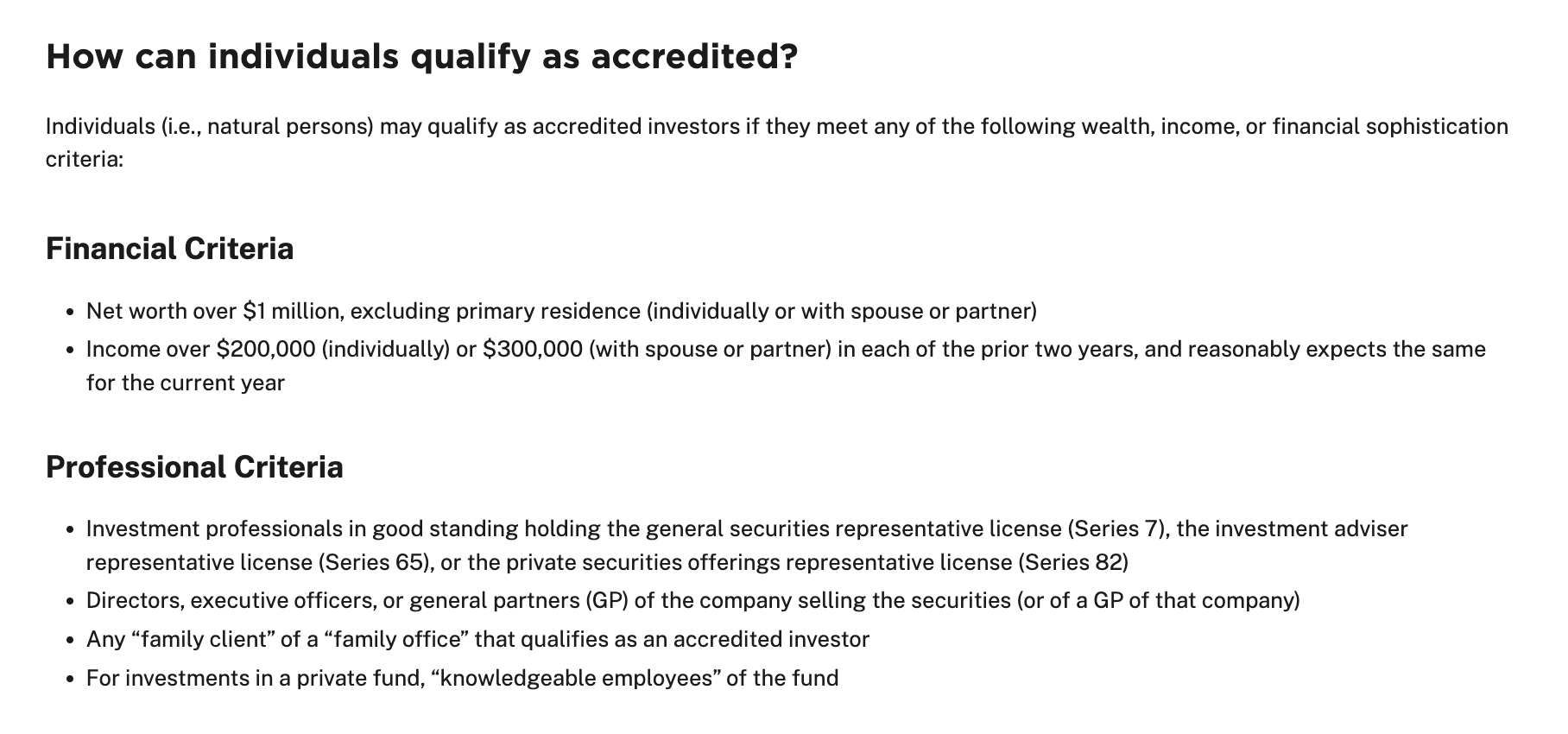 accreditation requirements in the US