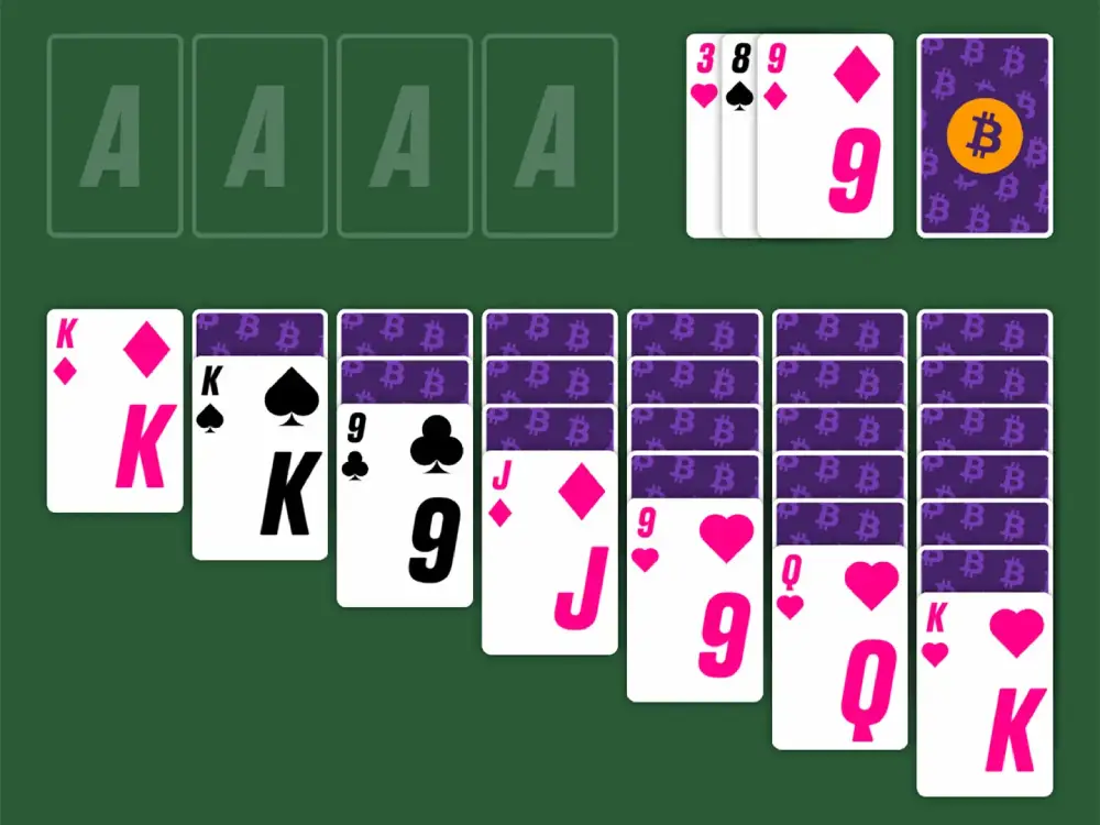 بازی بیت کوینی solitaire