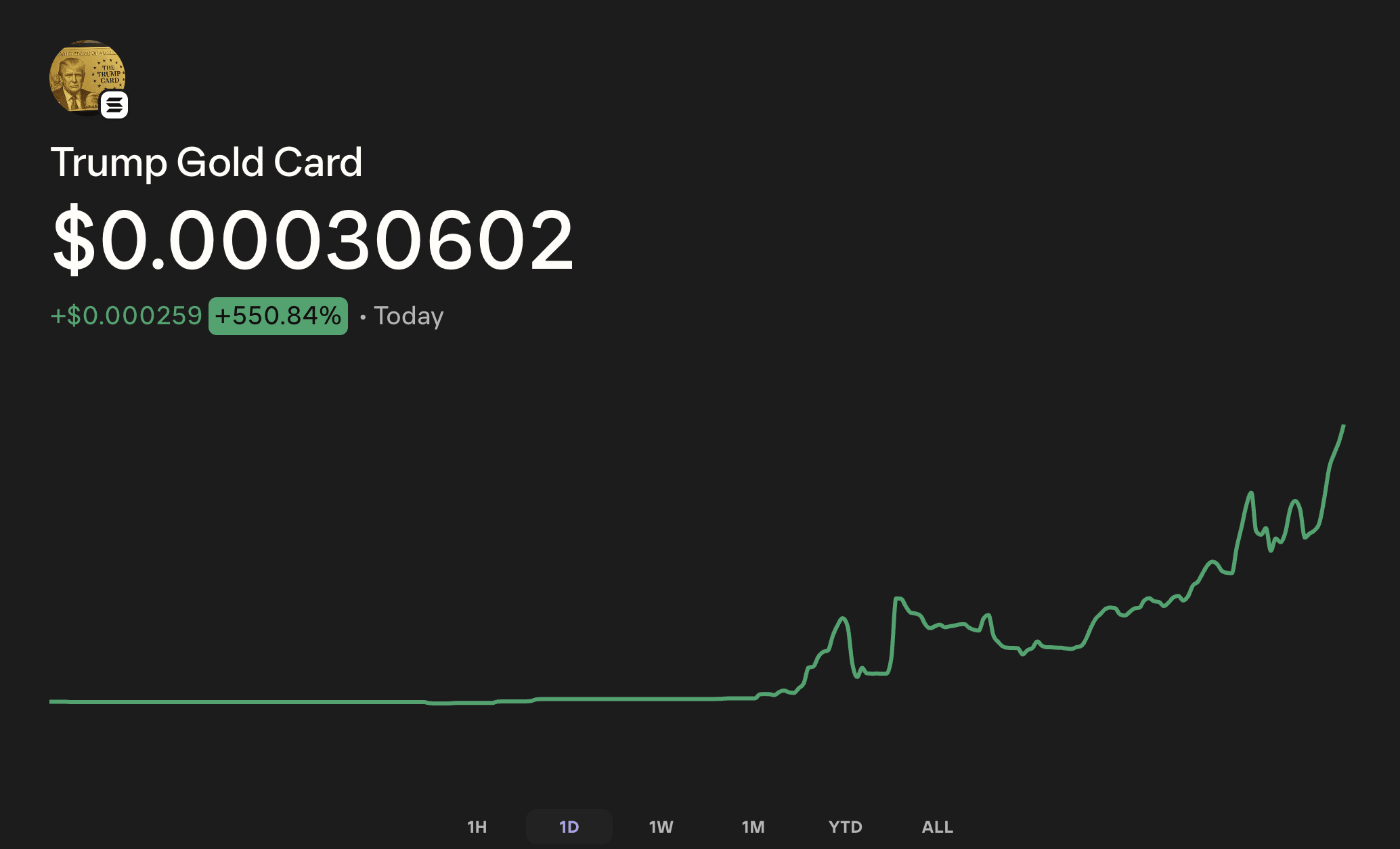 ارز دیجیتال trump gold card