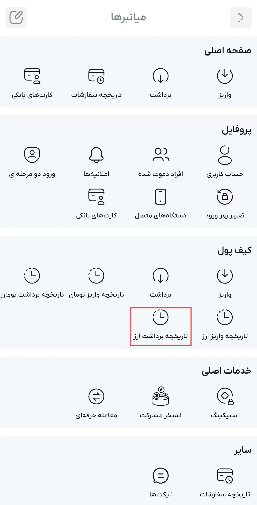 تاریخچه برداشت رمز ارز
