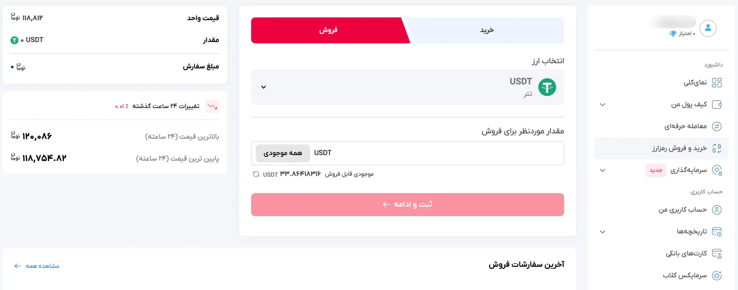 فروش فوری ارز در بازار خرید آسان سرمایکس