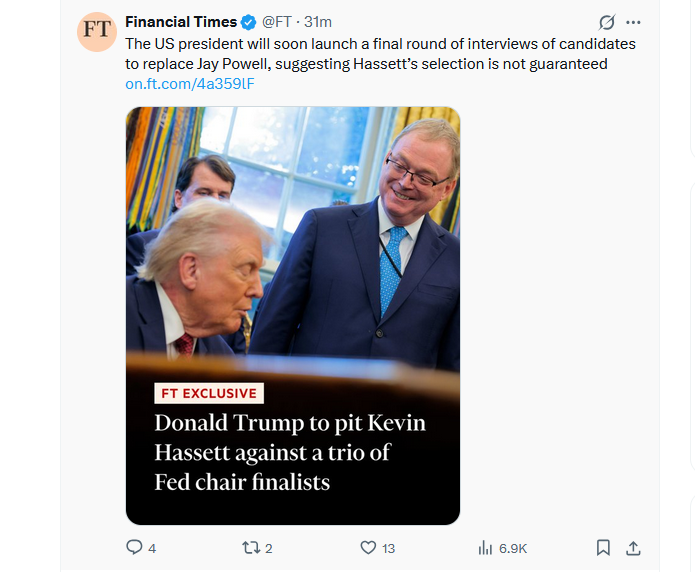 ترامپ و انتخاب رئیس فدرال رزرو