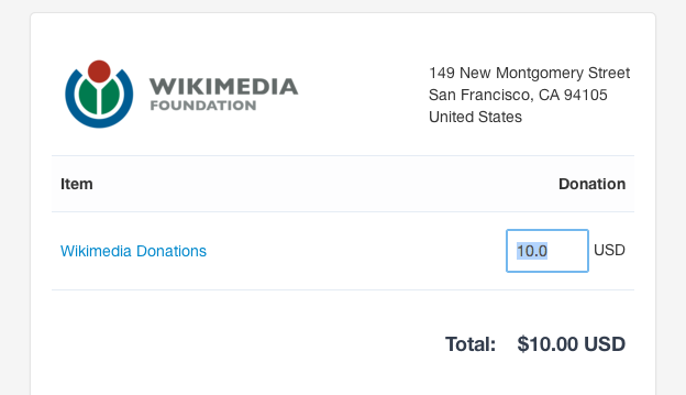 ویکیپدیا هم اکنون کمک های مالی خود را به صورت بیت کوین دریافت می کند