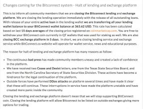 bitconnect exchange shuts down 287x220 Bitconnect پلتفرم صرافی و وام دهی خود را می بندد