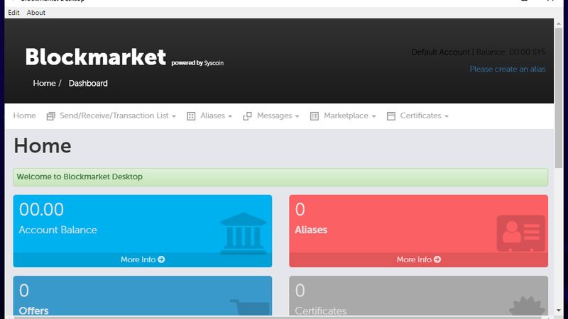 کیف پول رسمی Blockmarket Desktop Wallet